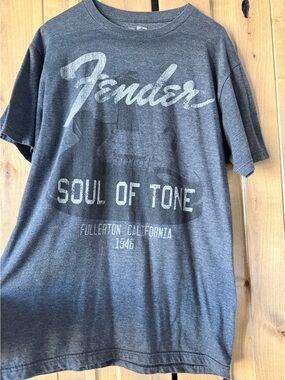 Fender Gray 'Soul of Tone' Short Sleeve Graphic Tee